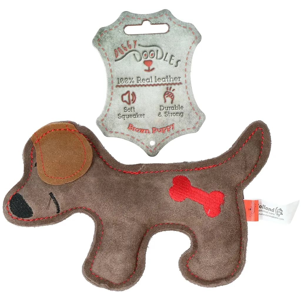Doggy Doddles Hundespielzeug aus Echtleder