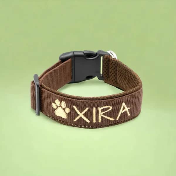 Hundehalsband mit Namen bestickt bestellen