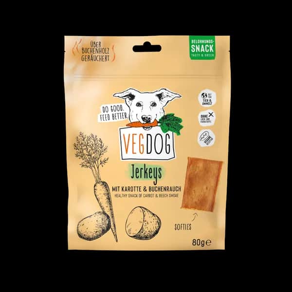VEGDOG JERKEYS Gesunde Hundebelohnung 80 g
