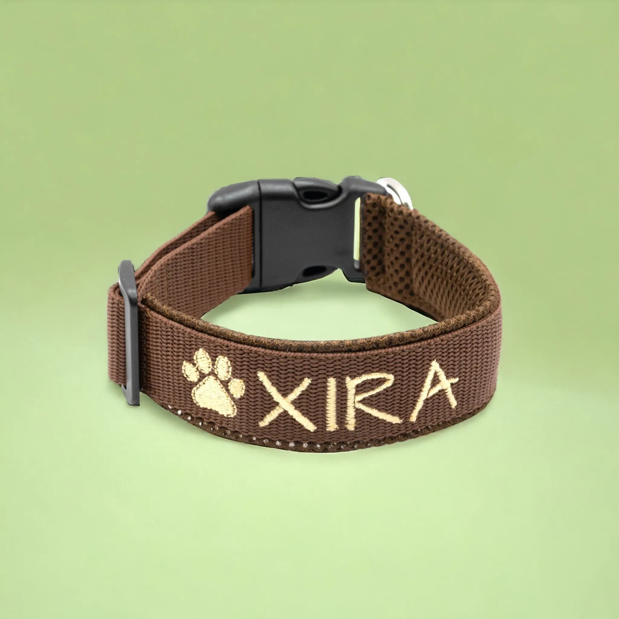 Hundehalsband bestickt - Klickverschluss