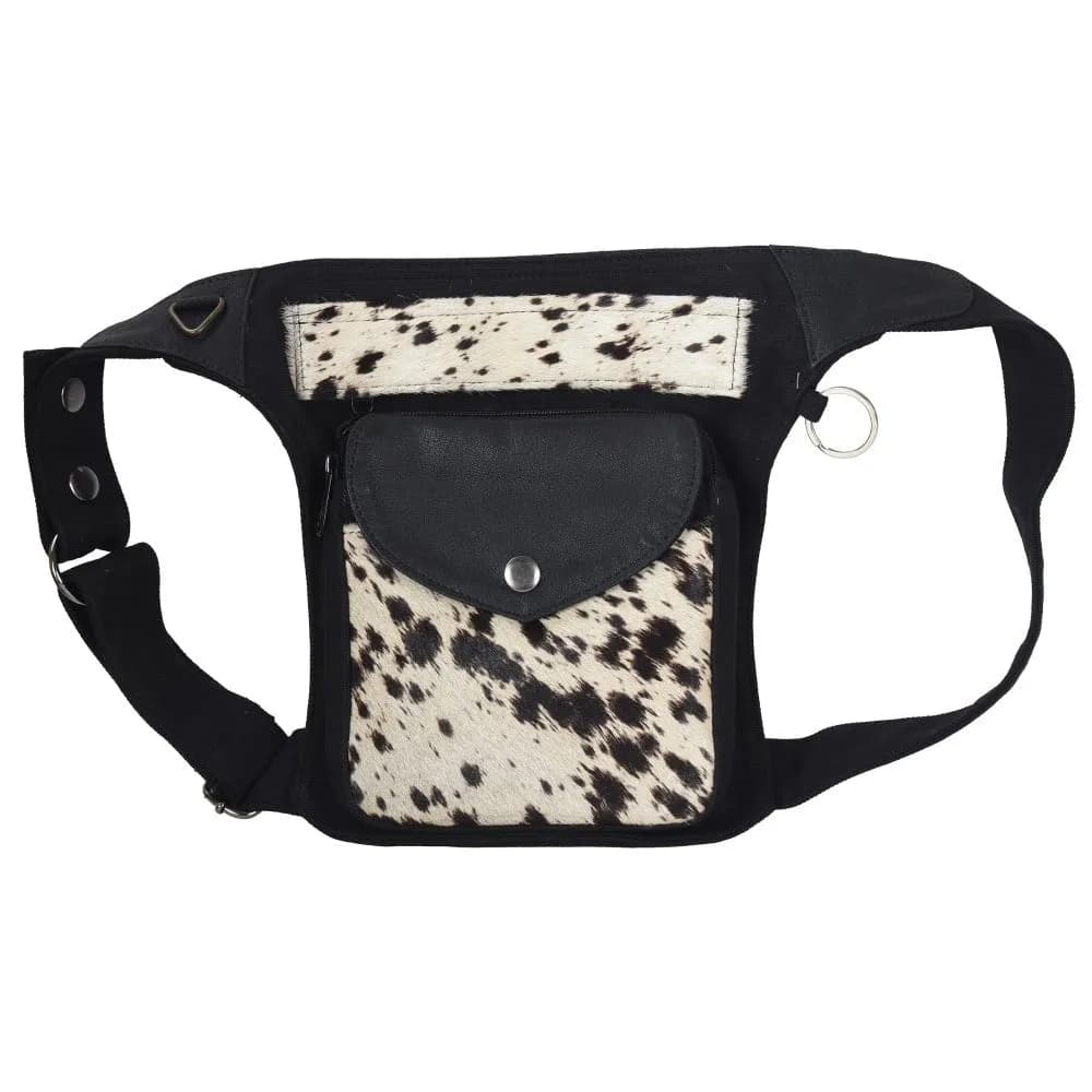 Leckerli-Tasche Barcelona von Nijens "Vintage Canvas Leder mit Kuhfell"