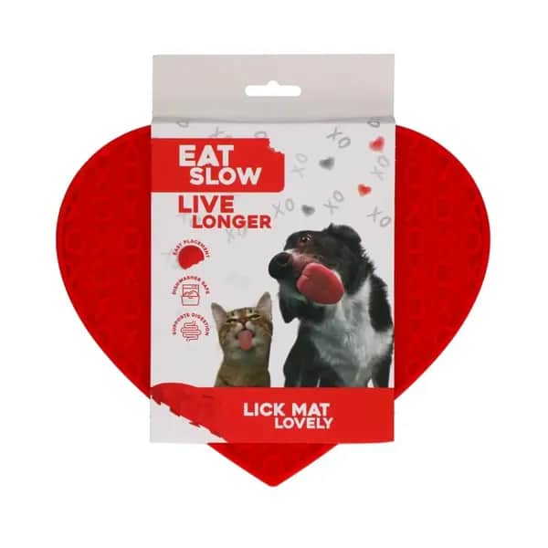 Schleckmatte Herz - Schleckspass für Hunde