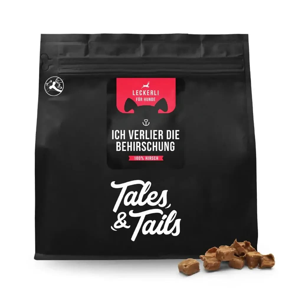 Tales & Tails Ich verlier die BeHIRSCHung Fleisch Leckerli aus 100% Hirsch